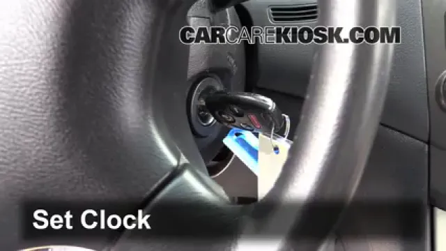 2005 Honda Accord EX 3.0L V6 Sedan (4 Door) Reloj Fijar hora de reloj